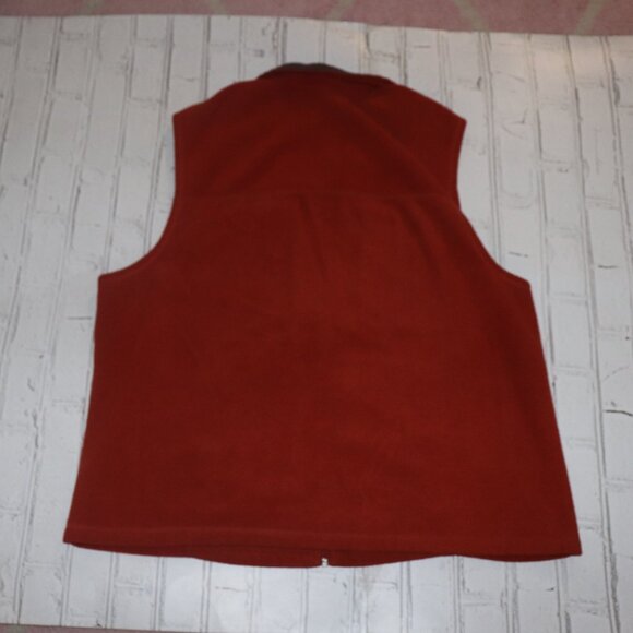 Men's Orange fleece vest by Outdoor life size XL - Picture 2 of 4